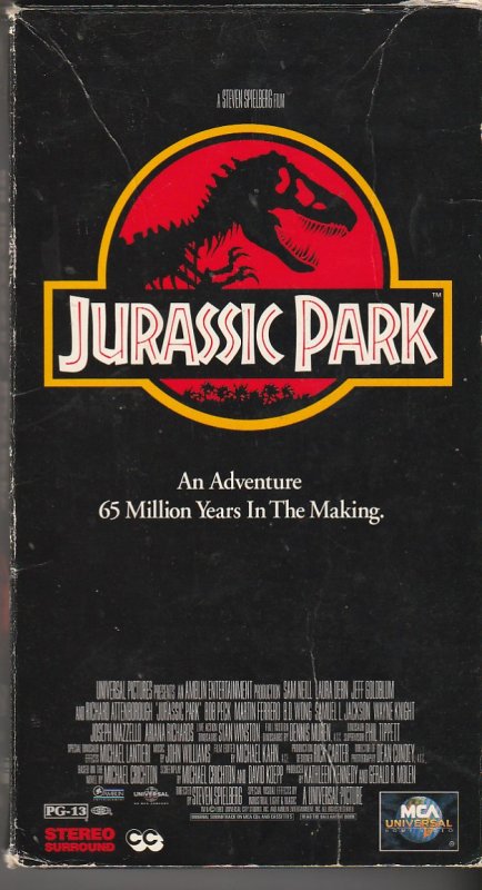 Jurassic Park VHS   Dinosaurs Are Back !