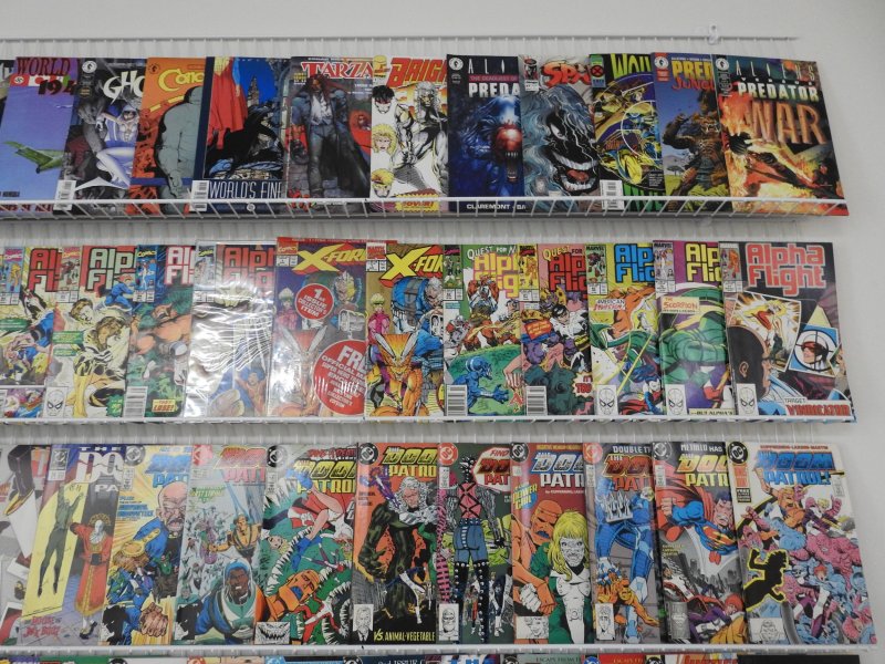 Huge Lot 200+ Comics W/ Alpha Flight, Doom Patrol, Spawn, +More! Avg VF- Cond!