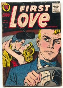 First Love Illustrated #64 1956- Backseat make out cover G