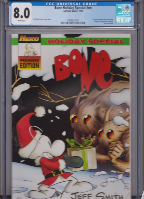 Bone Holiday Special  (1993) CGC-8.0 WP/ NEW SLAB