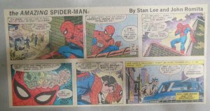 Spiderman Sunday by Stan Lee & John Romita from 7/3/1977 Size: 7.5 x 15 inches