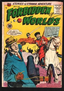 Forbidden Worlds #57 1957-Ogden Whitney cover art-Time travel story-Ghost wom...