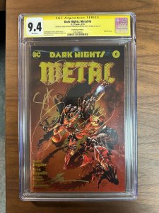 DARK NIGHTS METAL #6 GOLD FOIL VARIANT COVER CGC 9.4 SS SNYDER CAPULLO GLAPION