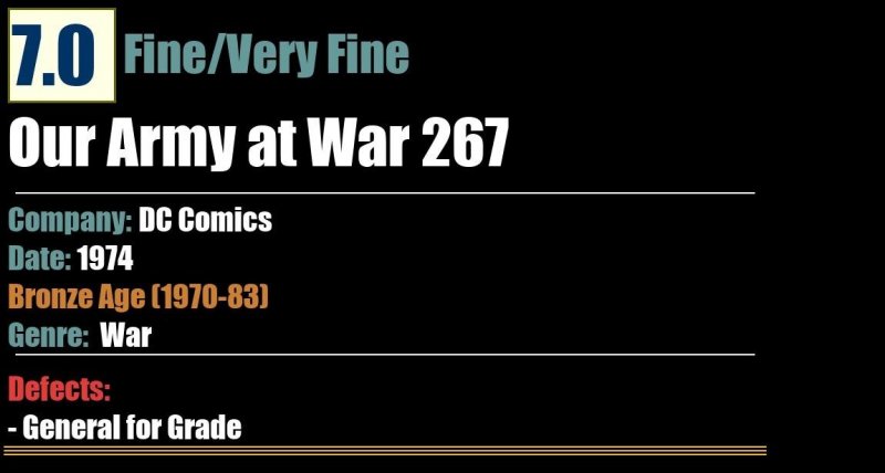 Our Army at War 267 (1974) FN/VF Bronze Age DC War Comics