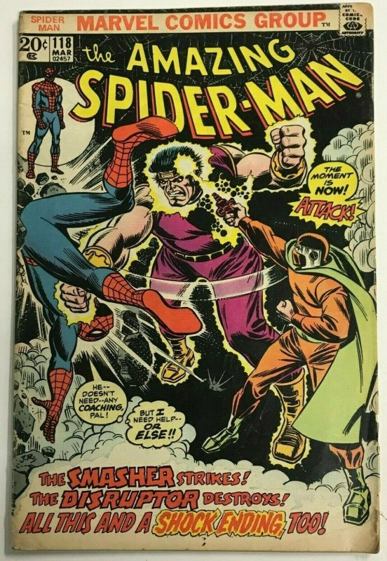AMAZING SPIDER-MAN#118 VG- 1973 MARVEL BRONZE AGE COMICS 