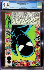 The Amazing Spider-Man #282 Direct Edition (1986) - CGC 9.4 - Cert#4657731004