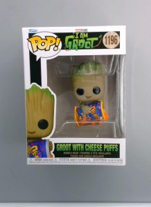Funko Pop! Groot with Cheese Puffs #1196, Marvel Studios, I Am Groot