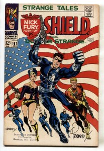 STRANGE TALES #167 comic book -Marvel-SIGNED by Steranko-Flag cover VG+