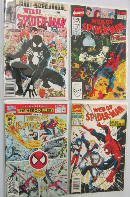 Web of Spider-Man ANN lot 4 difference avg 8.0 VF (1987-93)