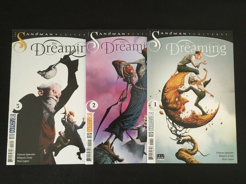 THE SANDMAN UNIVERSE: THE DREAMING #1, 2, 3 VFNM Condition