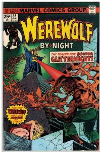 WEREWOLF BY NIGHT 28 F-VF April 1975