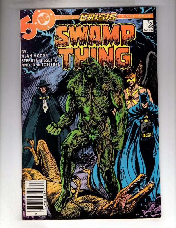 Swamp Thing #46 (1986) Crisis on Infinite Earths X-Over!  / EBI#3