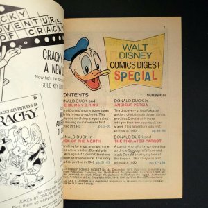 WALT DISNEY COMICS DIGEST #44 VF+ (1973) Carl Barks / 4 Donald Duck Adventures