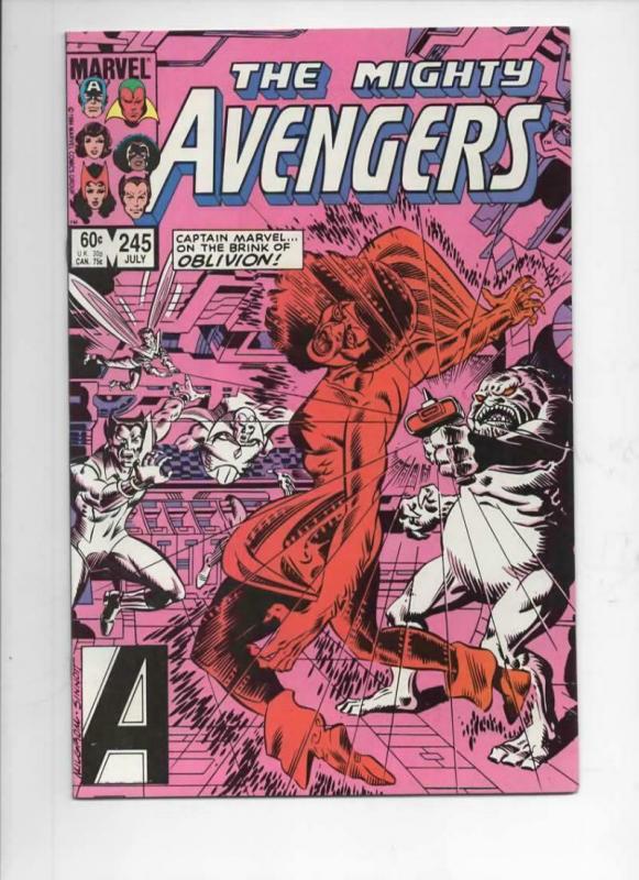 AVENGERS #245, NM, Captain America, Captain Marvel, 1963 1984, Marvel