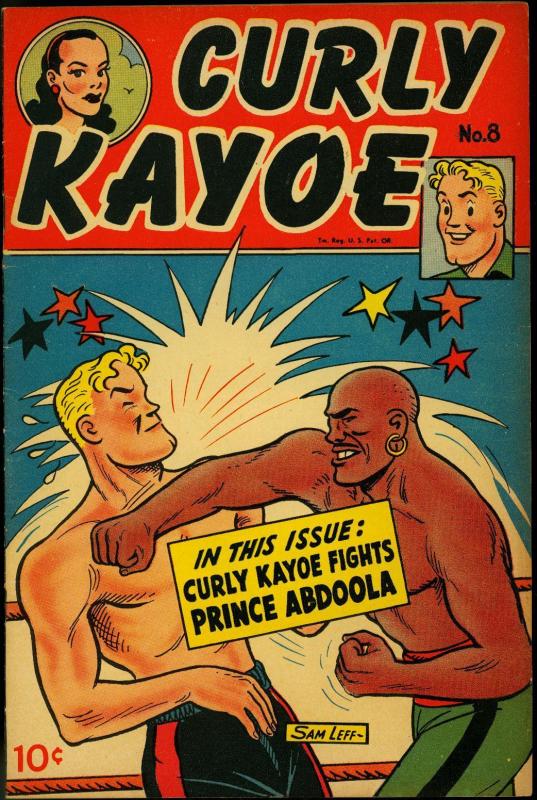 CURLEY KAYOE #8-BOXING COVER-1949 FN