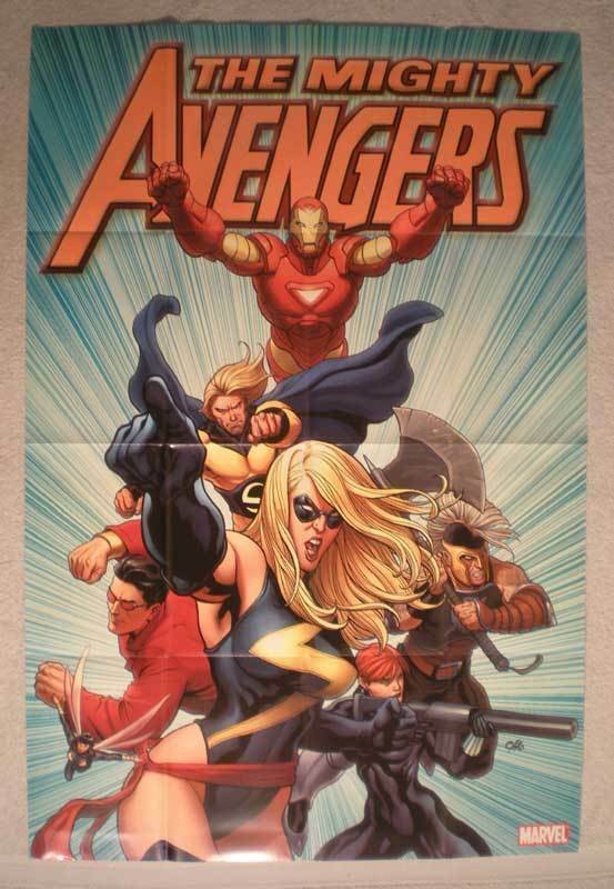 MIGHTY AVENGERS Promo Poster, 24x36, 2007, Unused, more in our store