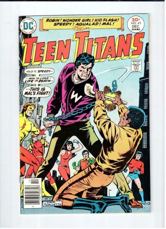 TEEN TITANS #45, VF, Wonder Girl, Ernie Chan, Robin, 1976, more TT in store