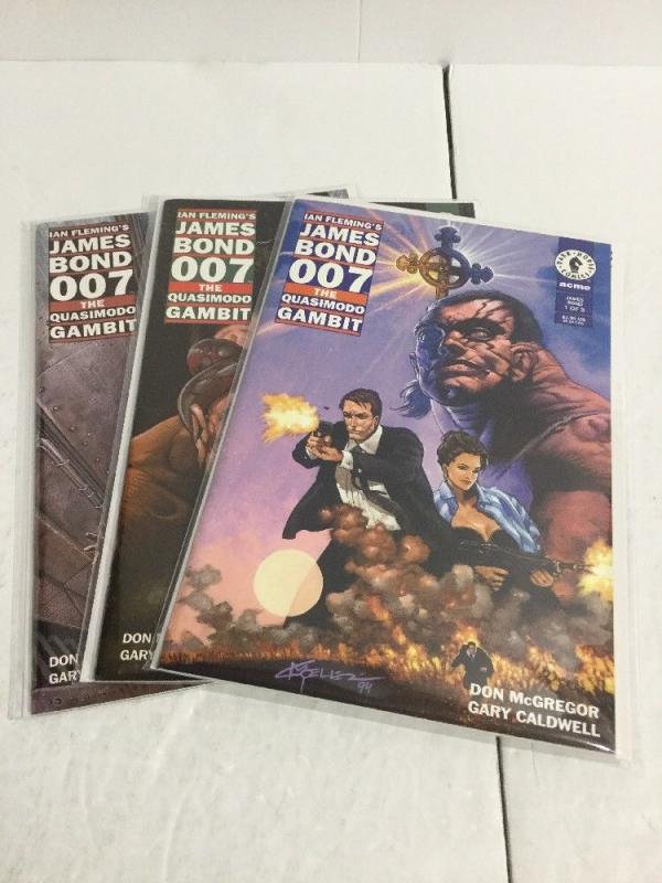 James Bond 007 Quasimodo Gambit 1-3 Lot Set Run Nm Near Mint Dark Horse IK