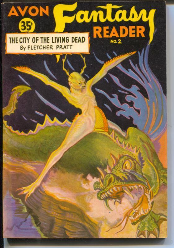 Avon Fantasy Reader #2 1942-Fletcher Pratty-Robert E Howard-VF/NM