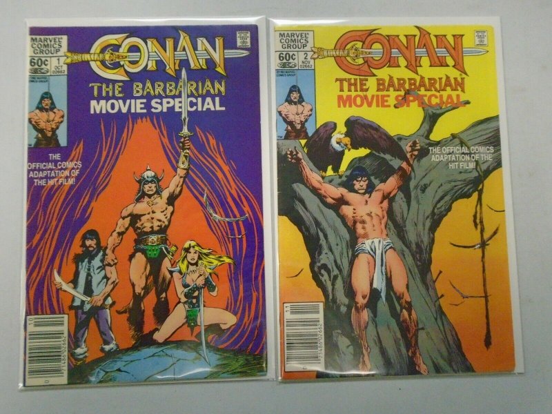 Conan the Barbarian Movie Special set #1-2 starring Arnold Schwarzenegger 6.0 FN