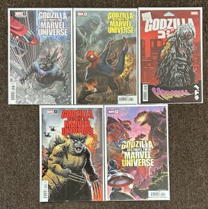 Godzilla Destroys The Marvel Universe #1,2,3,4,5 Set NM Comics 2025