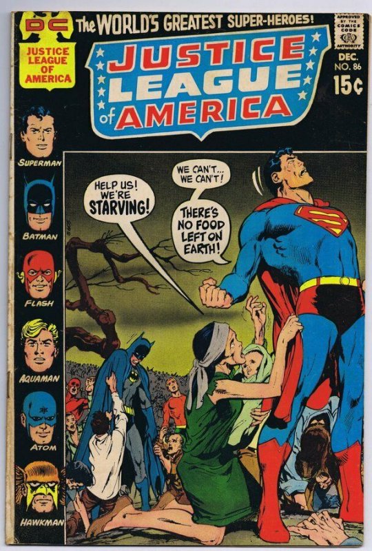 Justice League of America #86 ORIGINAL Vintage 1970 DC Comics 