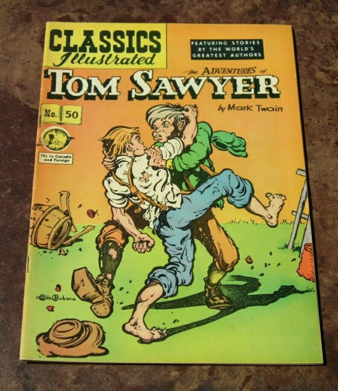 Classics Illustrated #50 Tom Sawyer Golden Age Comic HRN #64 Pop Culture M Twain 