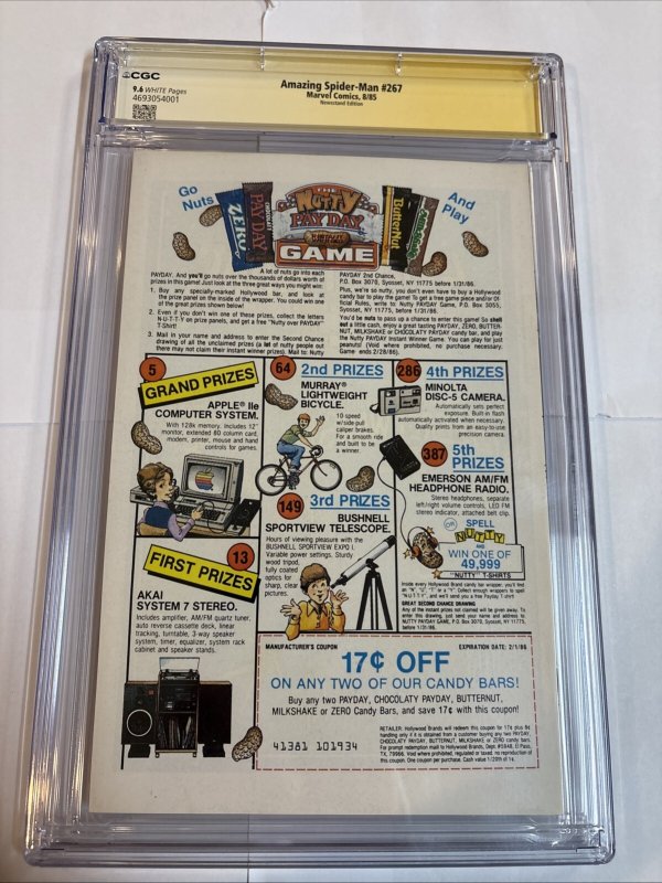 The Amazing Spider-Man (1985) # 267 (CGC 9.6 SS) Signed & Sketch Bob Mcleod