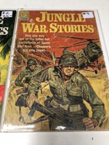 Jungle War Stories Set Issues # 2,4 (1963) Silver Age • Dell Comics • Choppers