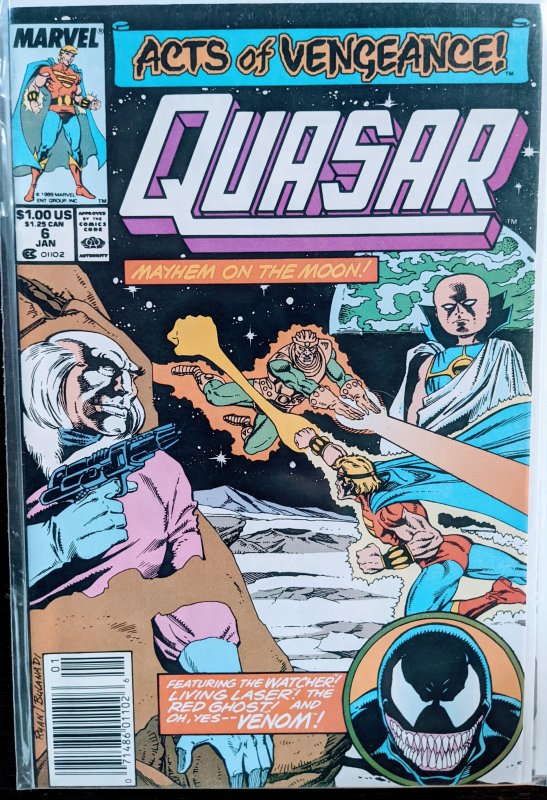 Quasar #6 (1990) VENOM ISSUE!