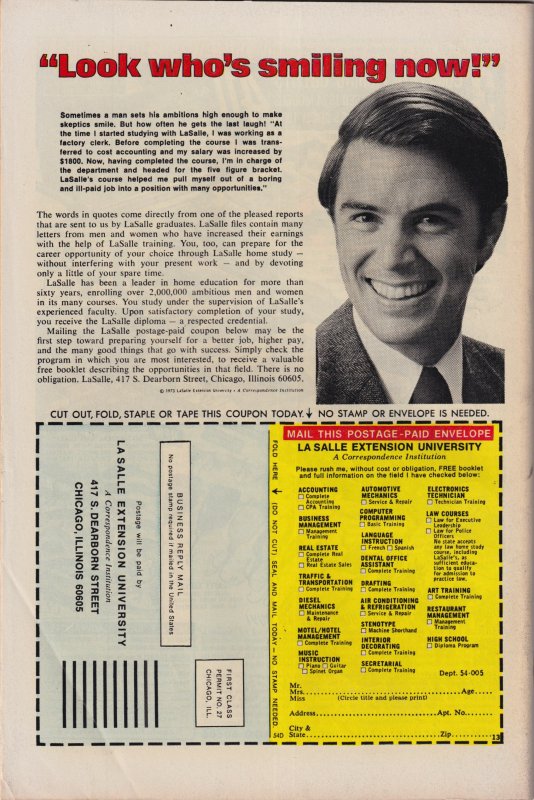 The Frankenstein Monster #11 (1974) Frankenstein Monster