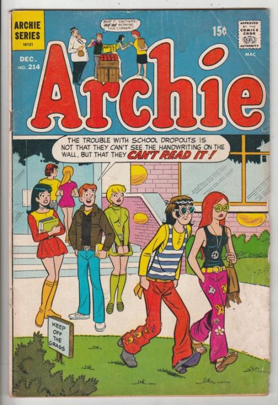 Archie #214 (Dec-71) VG Affordable-Grade Archie