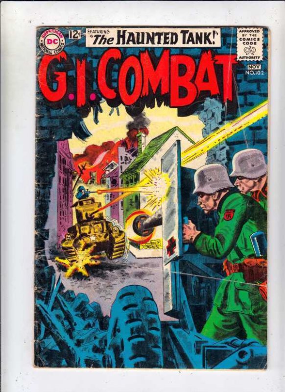 G.I. Combat #102 (Nov-63) VG Affordable-Grade Haunted Tank! Covell CERTIFICATE!
