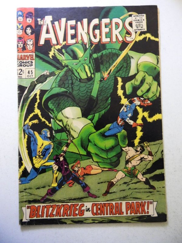 The Avengers #45 (1967) VG Condition small moisture stains fc