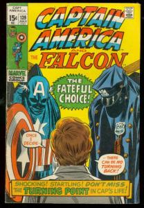 CAPTAIN AMERICA #139 1971-FALCON-MARVEL COMICS VG