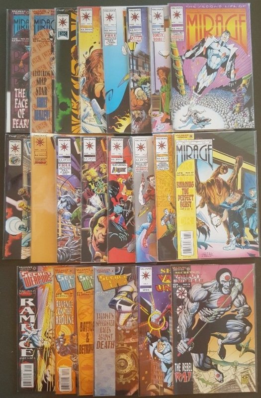 VALIANT: SECOND LIFE OF...SECRET WEAPONS & SECRETS OF VALIANT... (1993-1995) LOT