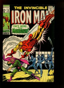 INVINCIBLE IRON MAN #10 - MANDARIN APPEARANCE (8.5) 1969 