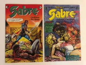 LOT of 11-Eclipse Comics SABRE #1-10 ,12 VERY FINE (A90)