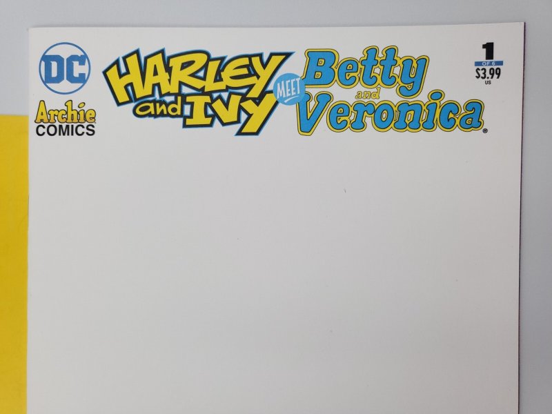 Harley & Ivy Meet Betty & Veronica #1 Blank Sketch Variant 2017 DC Comics