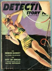 Detective Story Pulp June 1939- Reefer Man- Demon Dummy