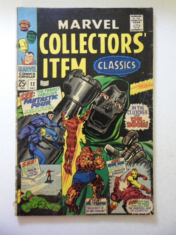 Marvel Collectors' Item Classics #12 (1967) VG+ Condition 1/2 spine split