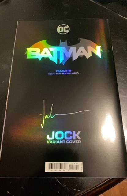 (2021) BATMAN #118 1:50 JOCK Variant Foil Cover rare virgin cover