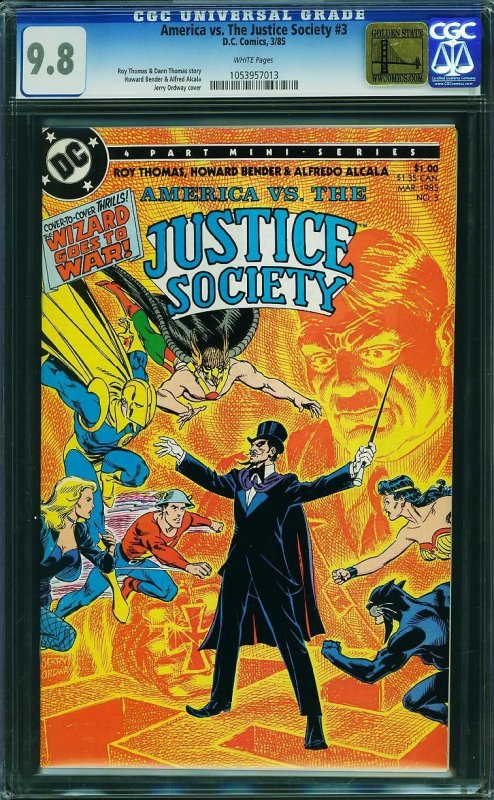 AMERICA VS. THE JUSTICE SOCIETY #3, CGC 9.8 NM/MT - GOLDEN STATE COLLECTION