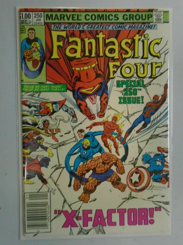 Fantastic Four #250 Newsstand edition 8.0 VF (1983 1st Series)