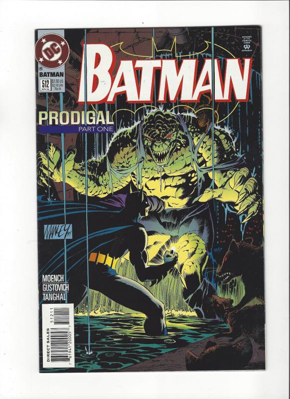 Batman #512 Prodigal Pt 1 Killer Croc   NM