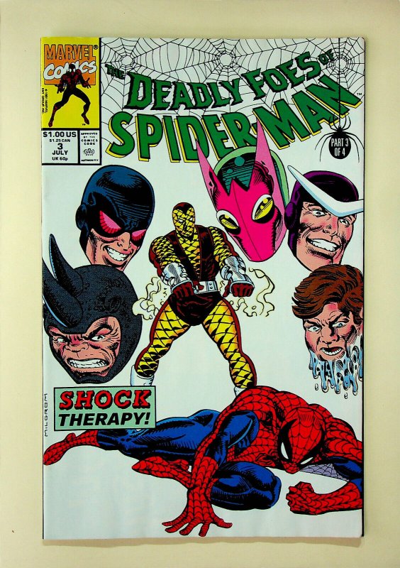 Deadly Foes Of Spider-Man #3 - (Jul 1991, Marvel) - Very Fine/Near Mint