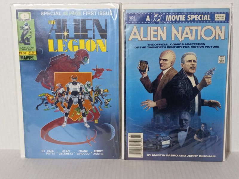 ALIEN NATION #1 - A DC MOVIE SPECIAL + ALIEN LEGION #1 - FREE SHIPPING