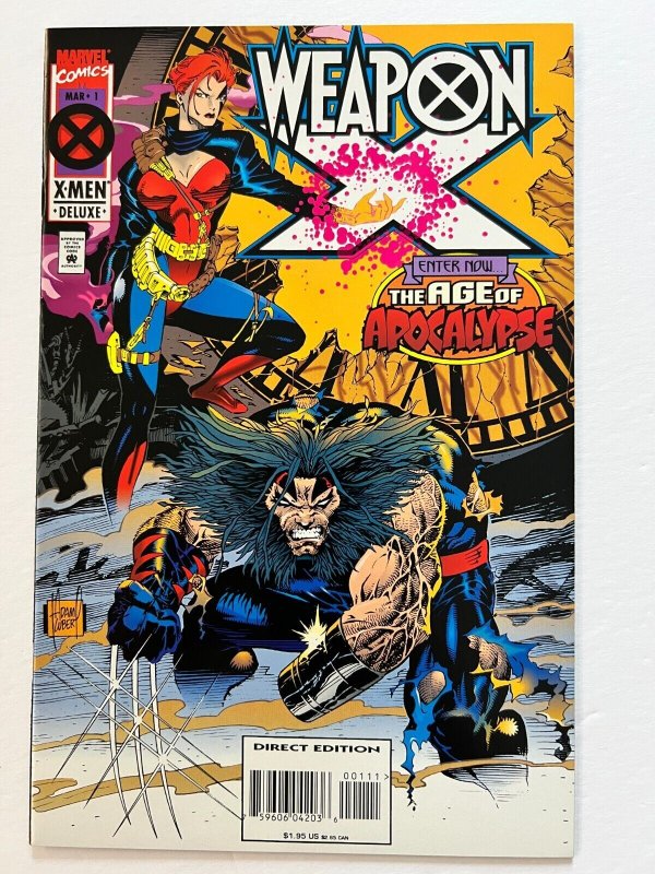 Weapon X Vol. 1 (1995) #1-4 Complete series NM Marvel Adam Kubert cover