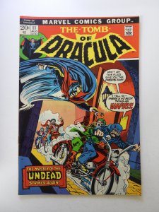 Tomb of Dracula #11 (1973) VG+ condition bottom staple detached from cover