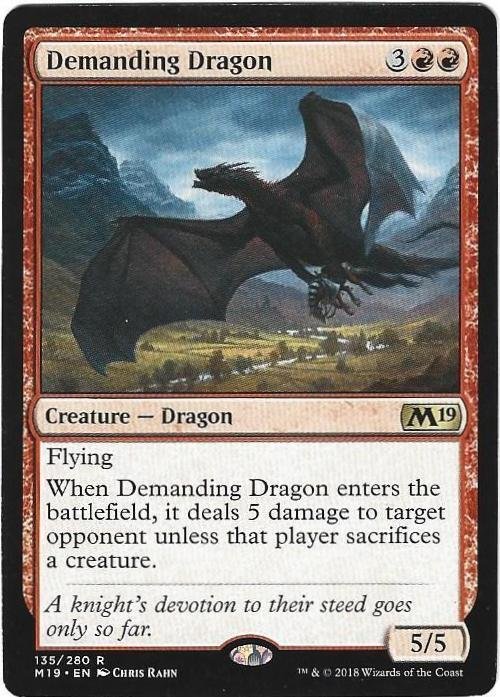 Magic the Gathering: Magic 2019 - Demanding Dragon